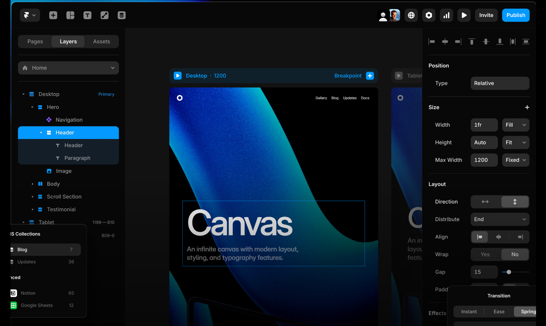 Website Builder Workspace